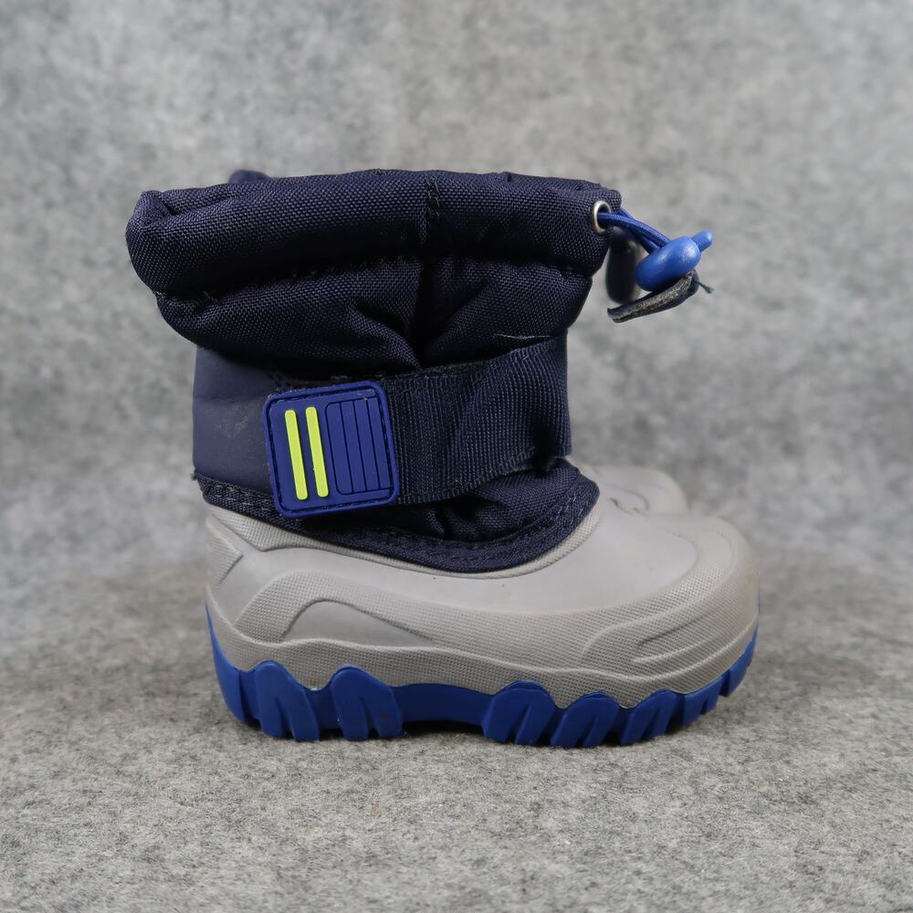 Winter Snow Boots Toddler Baby 5 Warm Adjustable Strap Drawstring Thermolite Kid